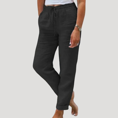 Lena | Women's Casual Lightweight Linen Summer Trousers
