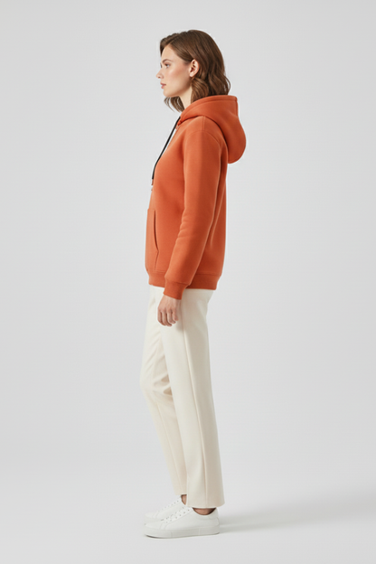Harper | Women's Sherpa Lined Ribbed Cuff Pullover Hoodie