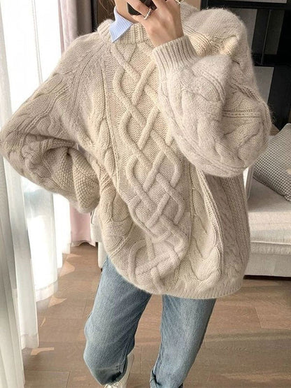 Mara | Oversized Cable Knit Sweater