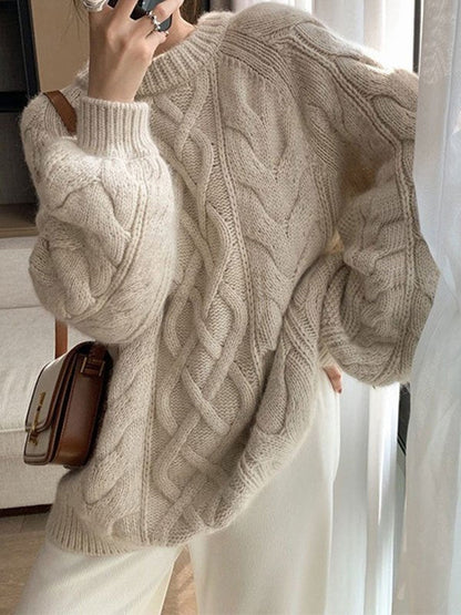 Mara | Oversized Cable Knit Sweater