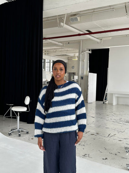 Amelie | Oversized Striped Knit Sweater