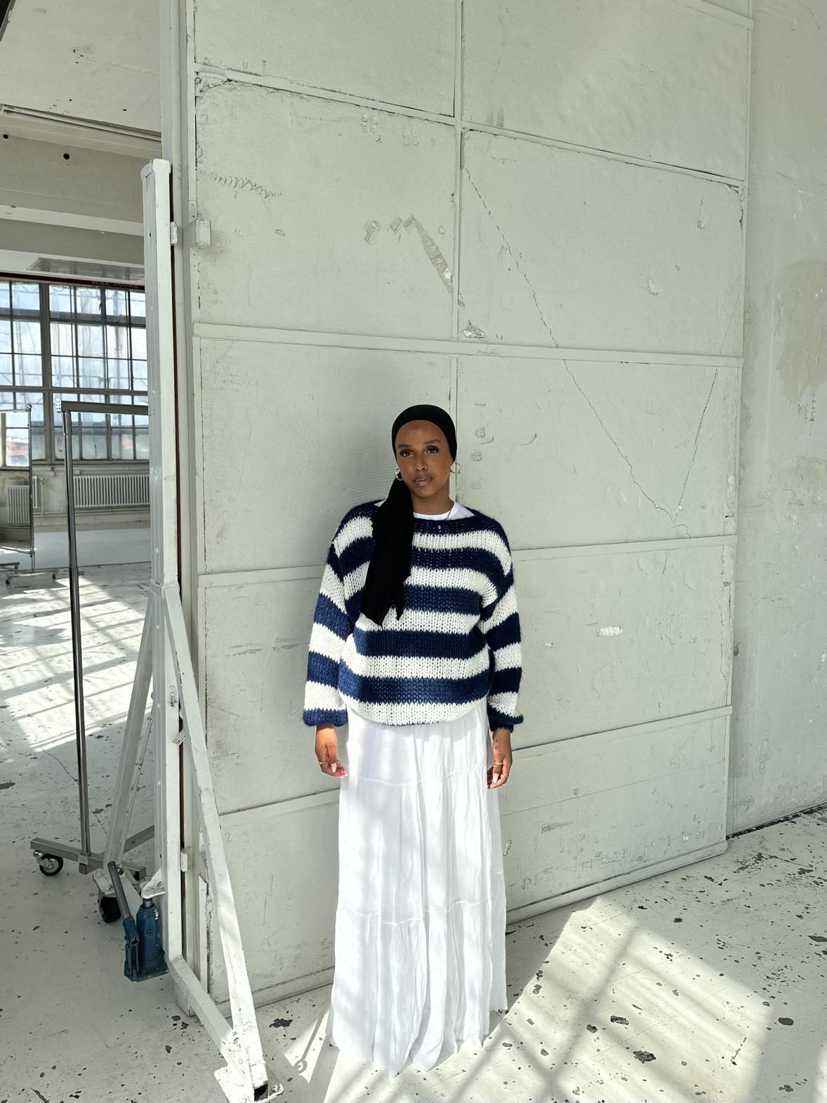 Amelie | Oversized Striped Knit Sweater