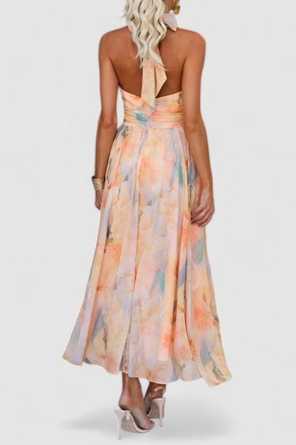 Elodie | Floral Halter Maxi Dress Women