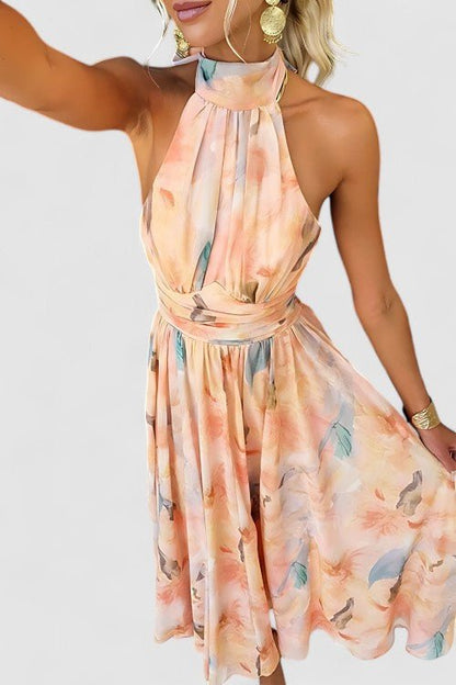 Elodie | Floral Halter Maxi Dress Women