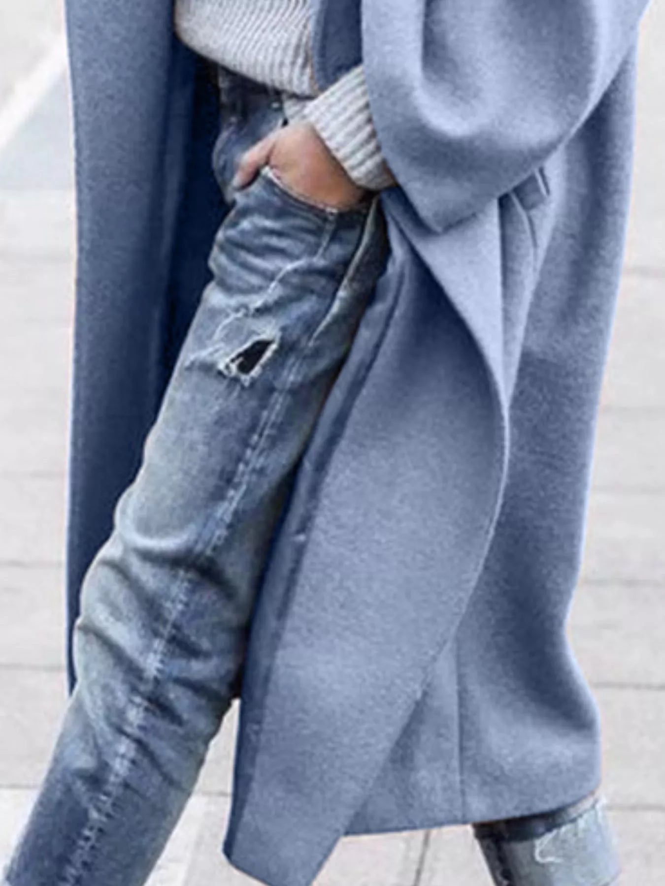 Amelie | Oversized Wool-Blend Long Coat