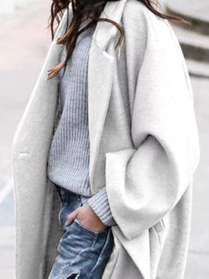 Amelie | Oversized Wool-Blend Long Coat