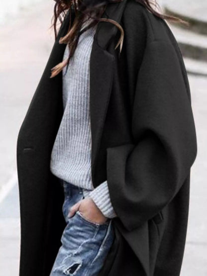 Amelie | Oversized Wool-Blend Long Coat