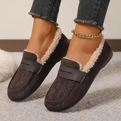 Harper | Women's Fluffy Lined Penny Loafers