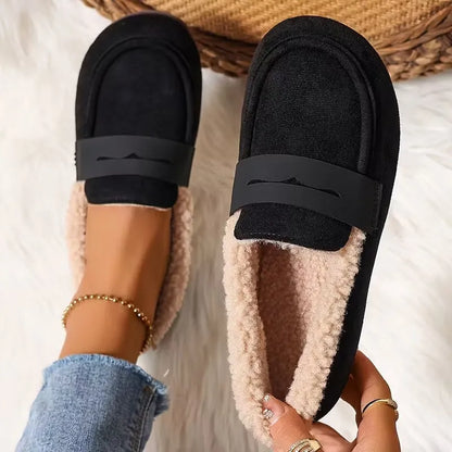 Harper | Women's Fluffy Lined Penny Loafers