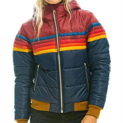 Luca Moretti | Women's Retro Hooded Puffer Jacket