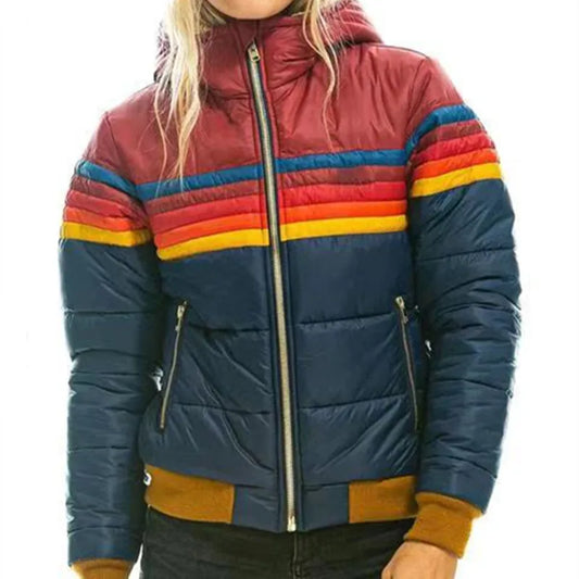 Luca Moretti | Women's Retro Hooded Puffer Jacket