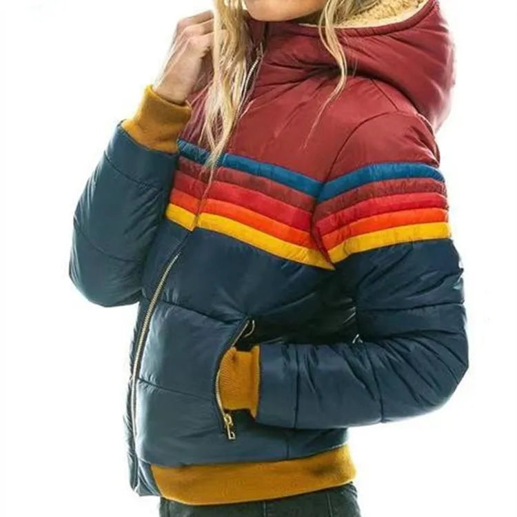 Luca Moretti | Women's Retro Hooded Puffer Jacket