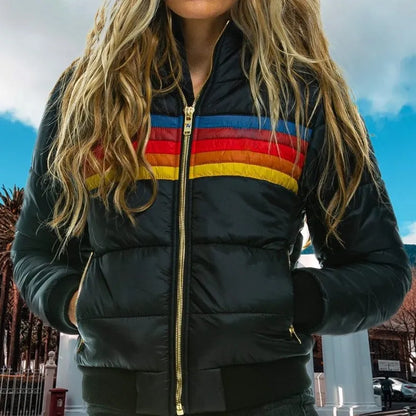 Luca Moretti | Women's Retro Hooded Puffer Jacket