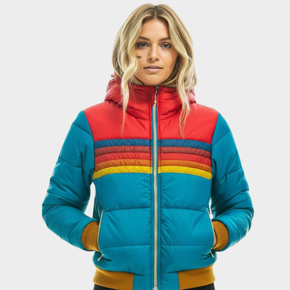 Luca Moretti | Women's Retro Hooded Puffer Jacket