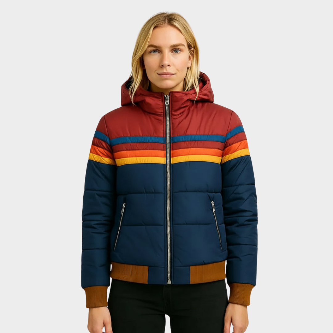 Luca Moretti | Women's Retro Hooded Puffer Jacket