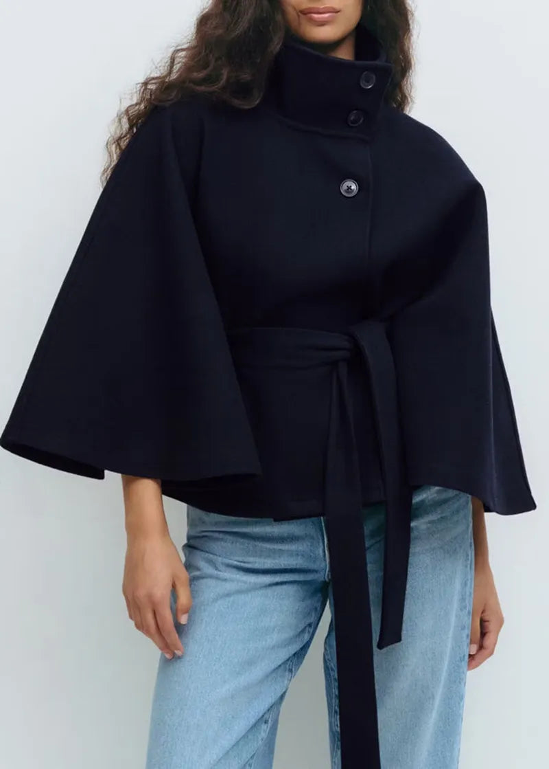 Valentina | Belted Cape Coat