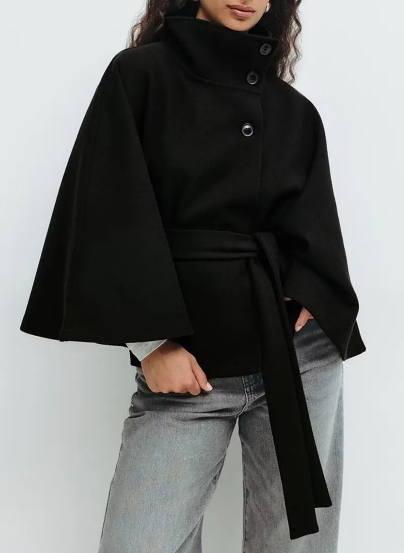 Valentina Moretti | Women's Elegant Belted Cape Coat
