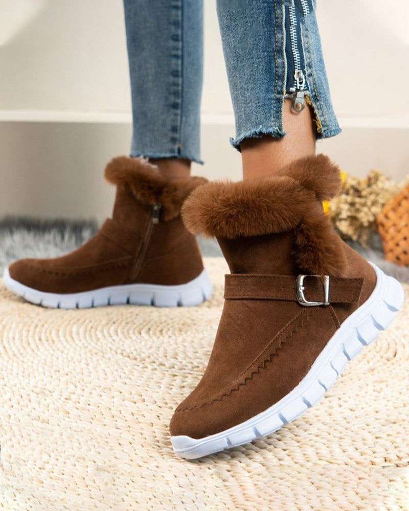 Sienna | Fur-Lined Waterproof Winter Ankle Boots