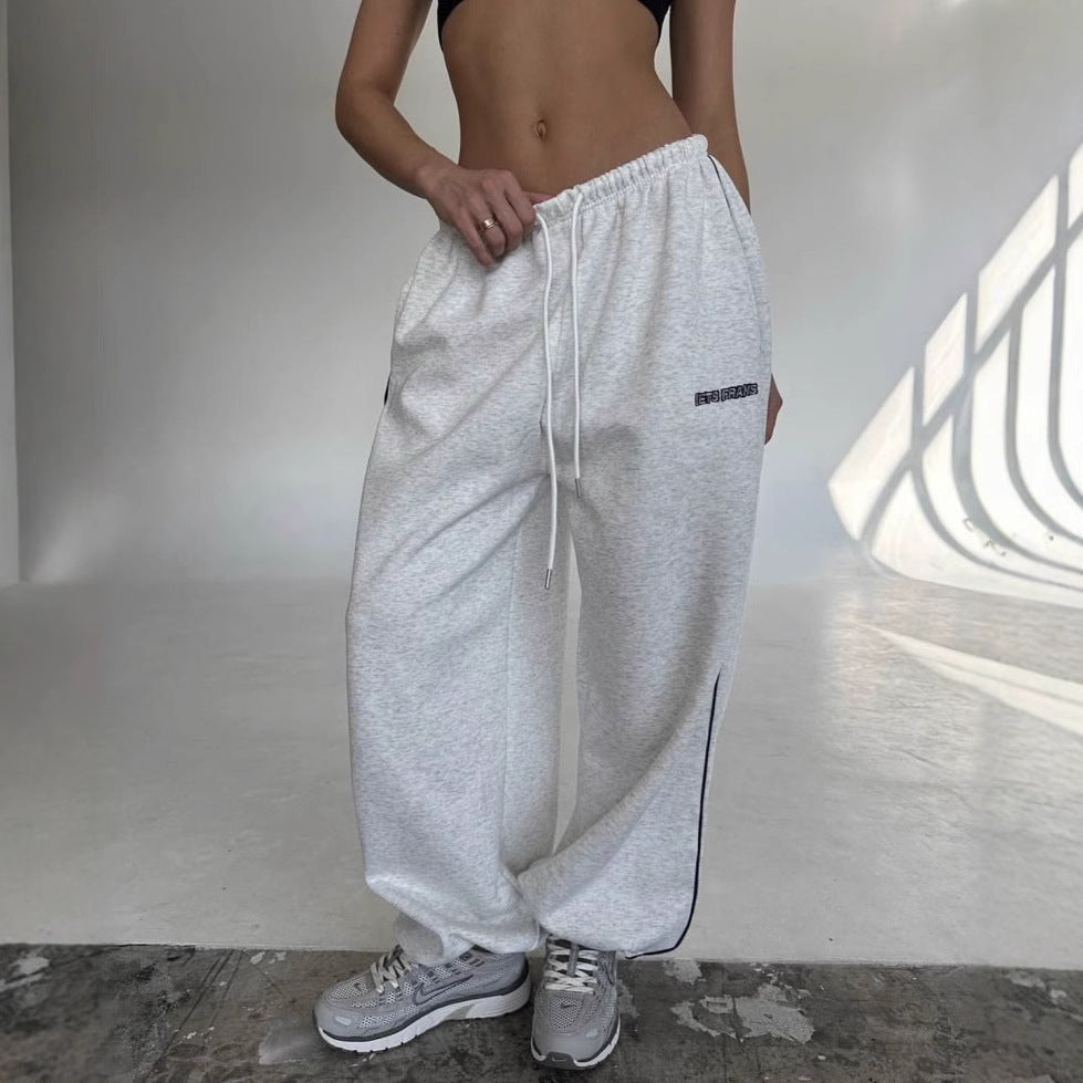 Sage | Women's Baggy Side Stripe Sweatpants
