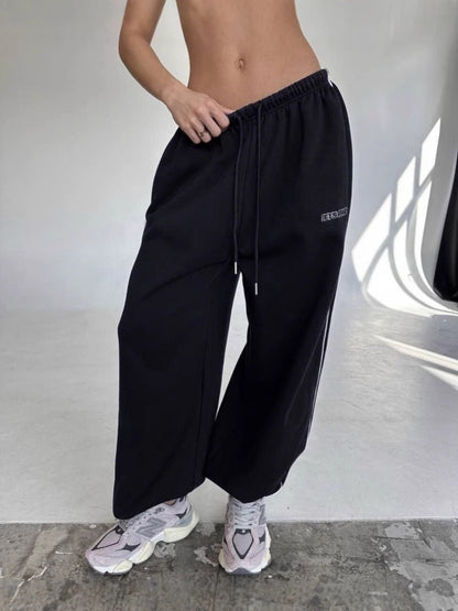 Sage | Women's Baggy Side Stripe Sweatpants