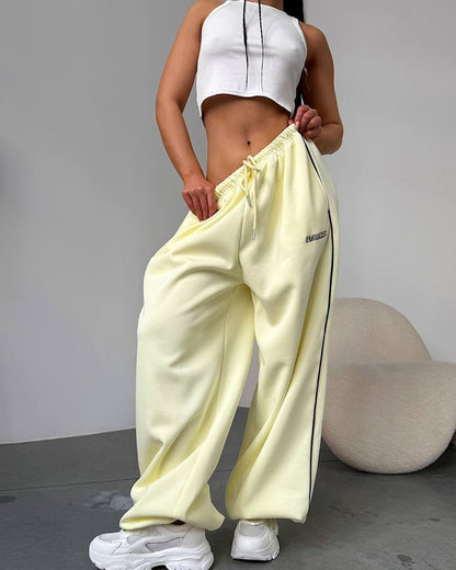 Sage | Women's Baggy Side Stripe Sweatpants