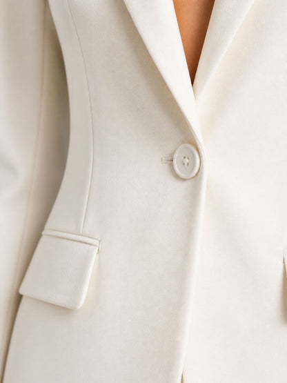 Nerys | Notch Lapel Blazer and Wide Leg Trouser Set