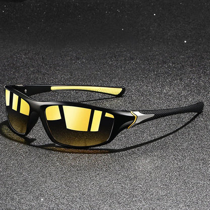 Wrap Around Sport Sunglasses with Mirrored Lenses