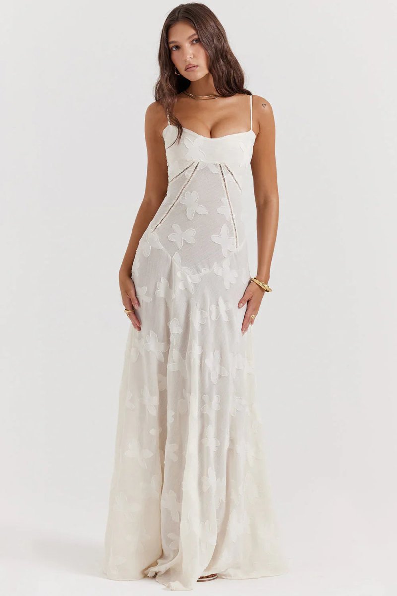 Isabella Laurent | Elegant Floral Maxi Dress Women