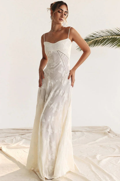 Isabella Laurent | Elegant Floral Maxi Dress Women