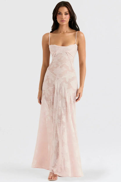 Isabella Laurent | Elegant Floral Maxi Dress Women
