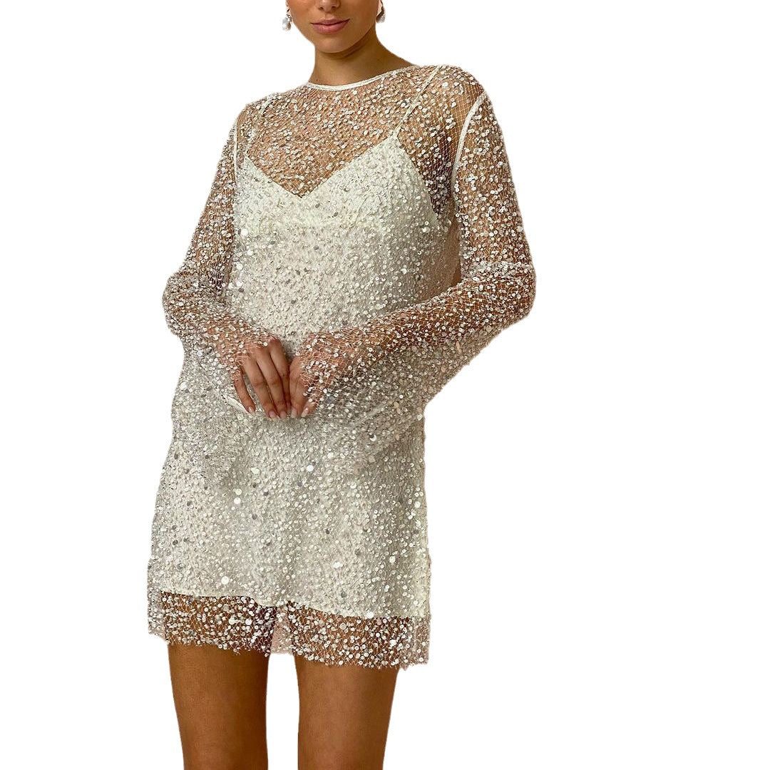 Zahli | Glitter Mini Party Dress for Women