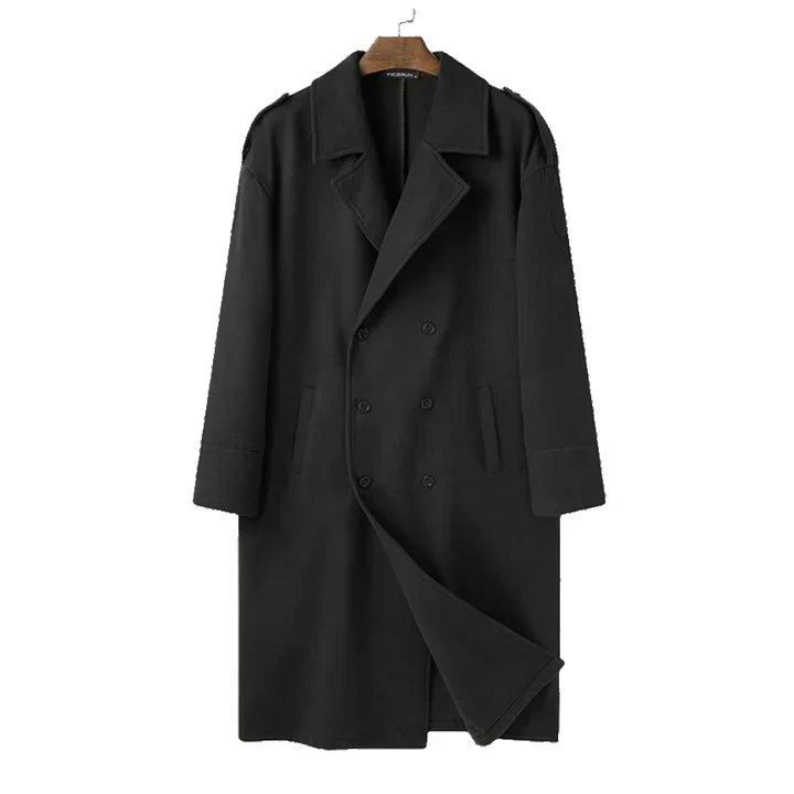 Preston | Men's Double-Breasted Long Coat