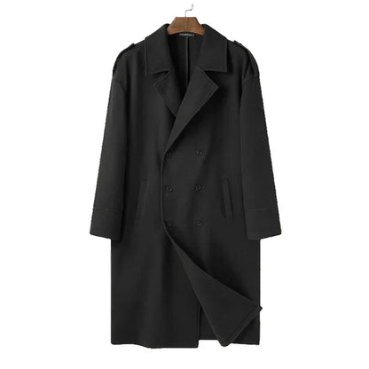 Preston | Men's Double-Breasted Long Coat