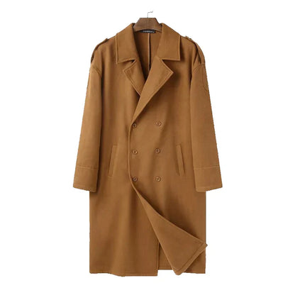 Barnaby | Double-Breasted Wool-Look Overcoat