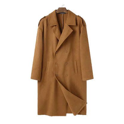 Preston | Men's Double-Breasted Long Coat