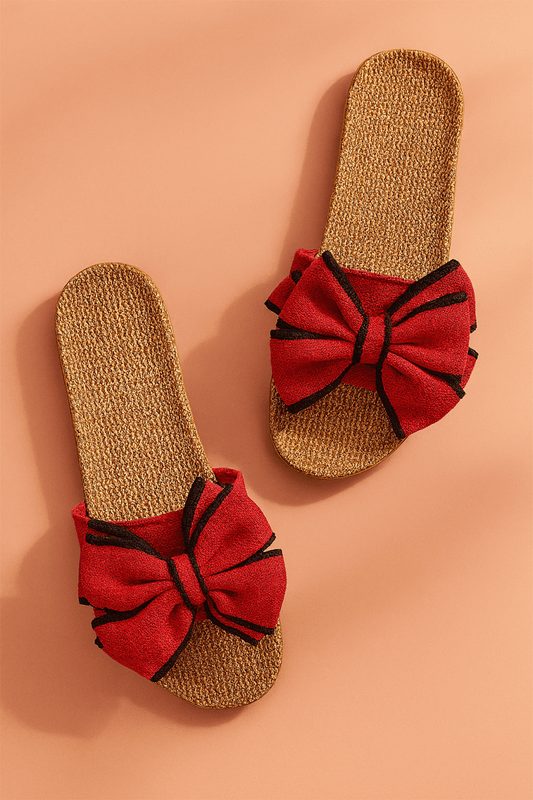 Zuzanna | Bow Detail Slide Sandals