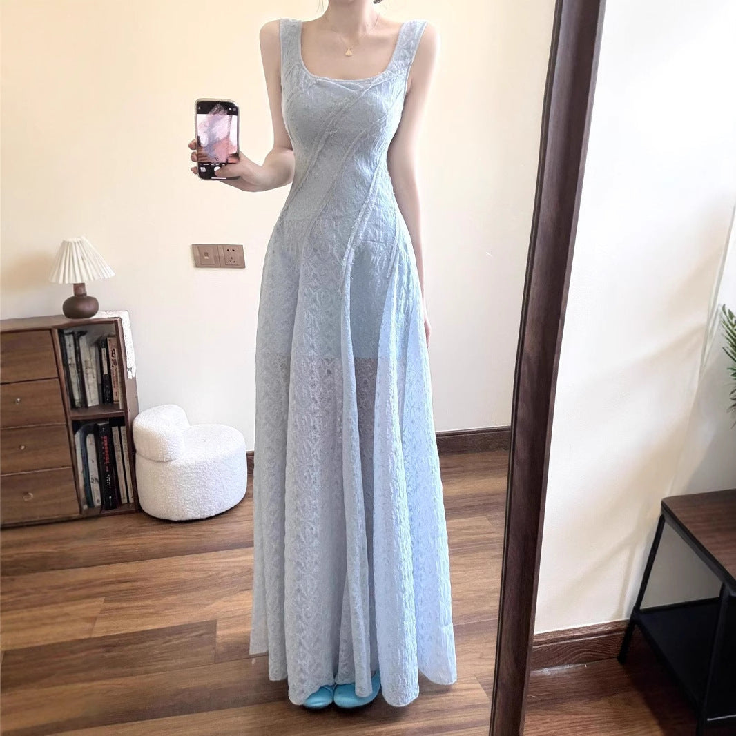 Lace Maxi Dress For Women in Ivory