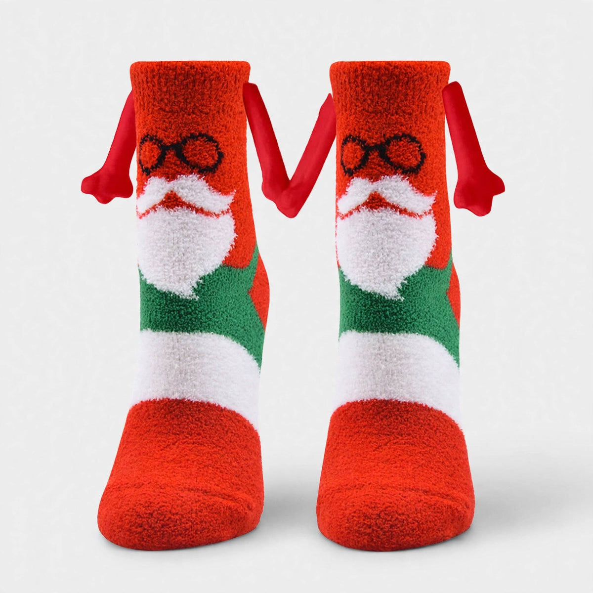 Praline | Christmas Socks Magnetic Hands Fluffy Knit