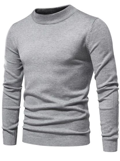 Gawain | Soft Knit Mock Neck Sweater Regular Fit