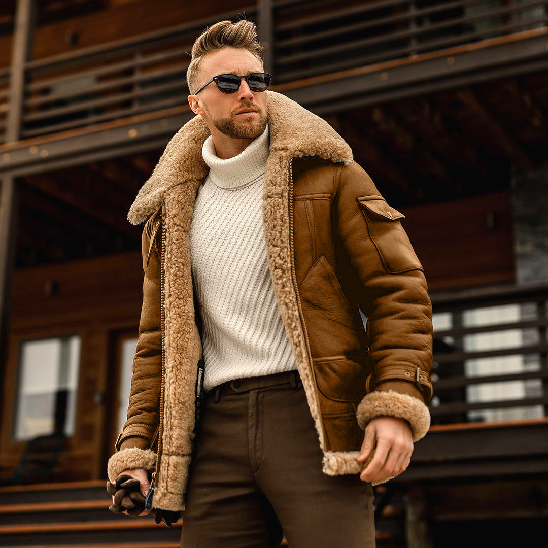 Robert | Men's Shearling Aviator Jacket