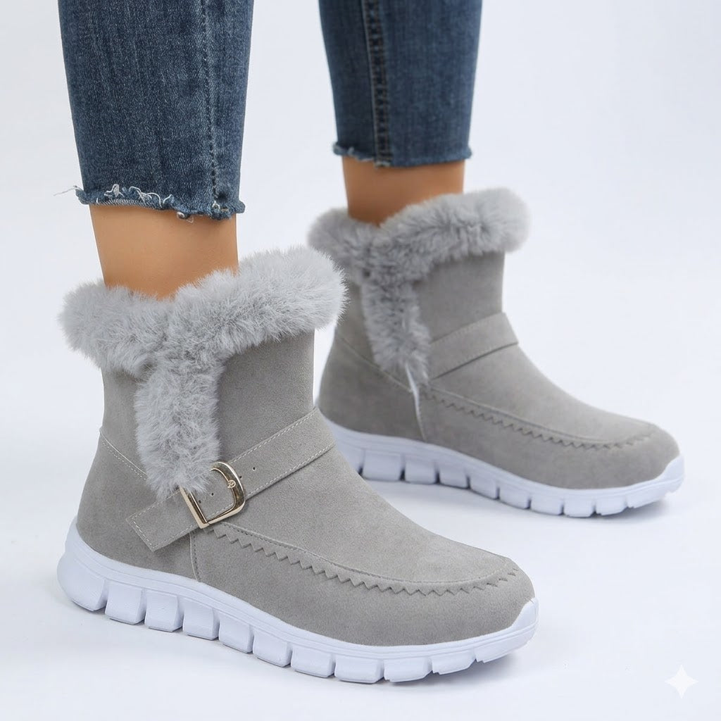 Sienna | Fur-Lined Waterproof Winter Ankle Boots