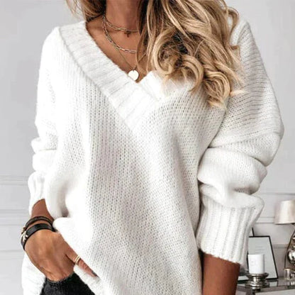 Erin | Women's Oversized V-Neck Sweater