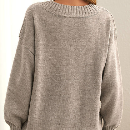 Erin | Women's Oversized V-Neck Sweater