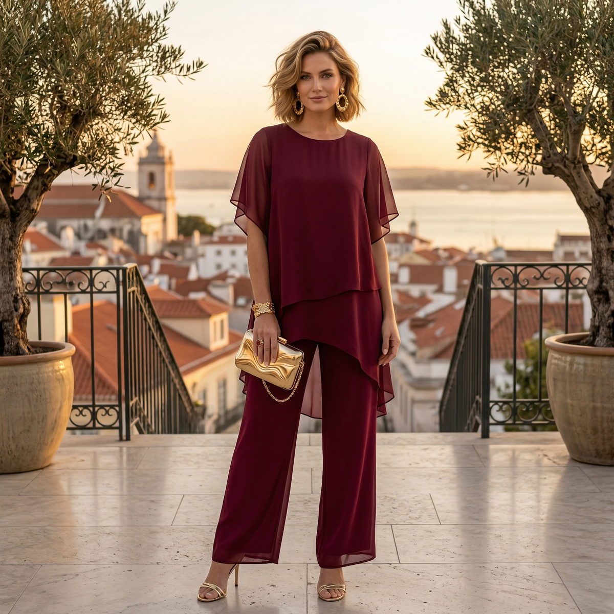 Luna | Women's Asymmetrical Tunic Occasion Set