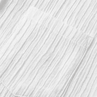 Aldara | Crinkle Texture Short Sleeve Blouse