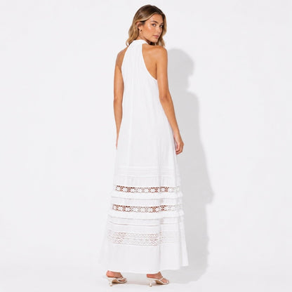 Vail | Women's Halter Lace Maxi Dress