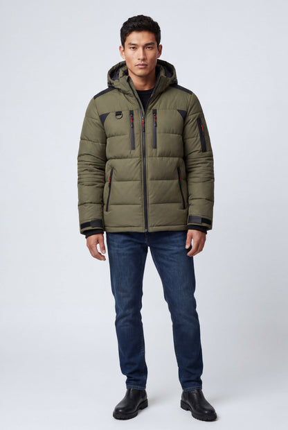 Cruz | Men's Urban Parka Jacket, Insulated Winter Coat