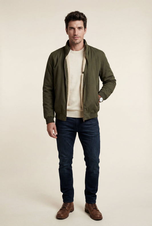 Jett | Men's Classic Bomber Jacket, Lightweight