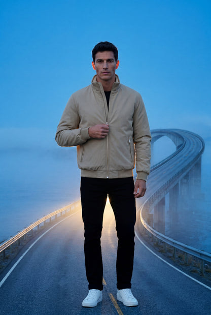 Jett | Men's Classic Bomber Jacket, Lightweight