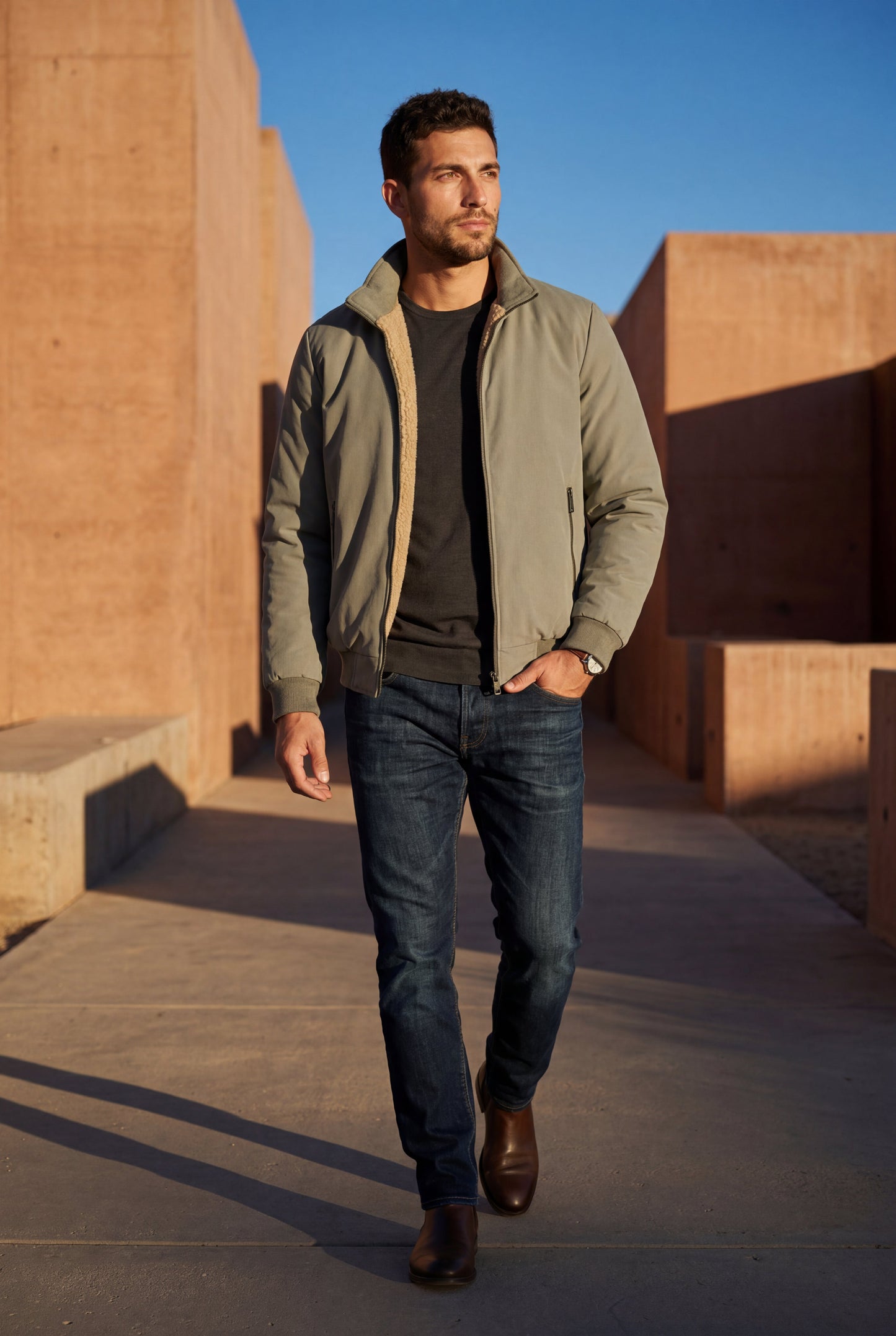 Jett | Men's Classic Bomber Jacket, Lightweight